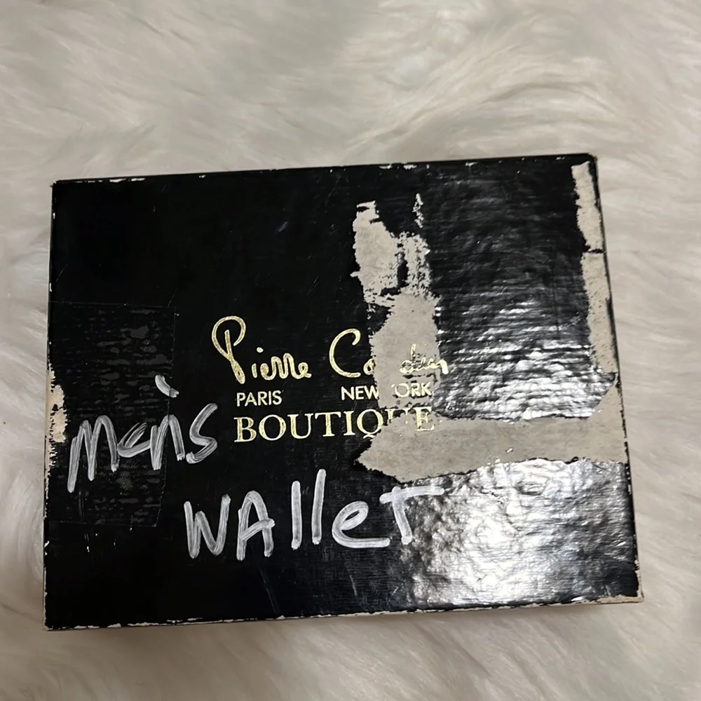 Pierre Cardin brown men's wallet and original box NWT